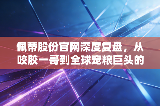 佩蒂股份官网深度复盘，从咬胶一哥到全球宠粮巨头的进阶之路与投资价值分析