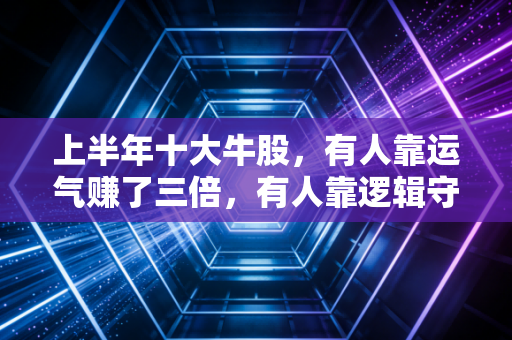 上半年十大牛股，有人靠运气赚了三倍，有人靠逻辑守住了寂寞