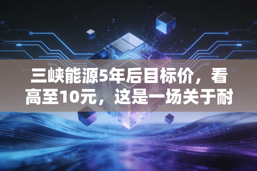 三峡能源5年后目标价，看高至10元，这是一场关于耐心与国运的豪赌