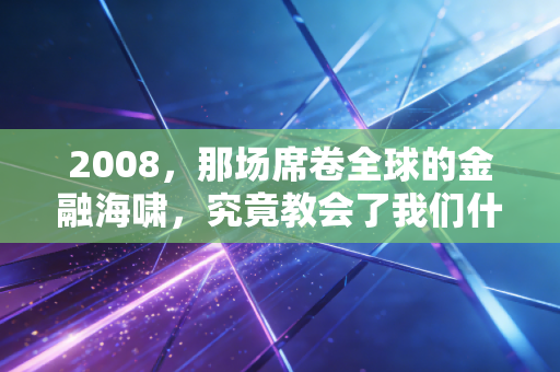 2008，那场席卷全球的金融海啸，究竟教会了我们什么？