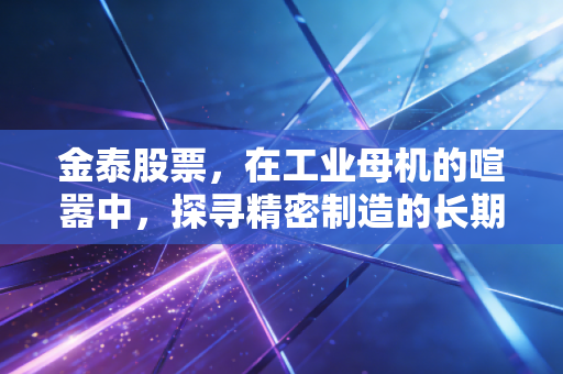 金泰股票，在工业母机的喧嚣中，探寻精密制造的长期价值