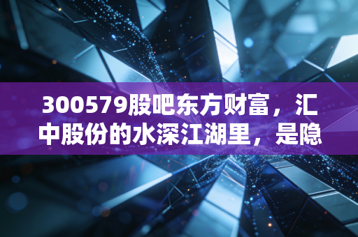 300579股吧东方财富,汇中股份的水深江湖里,是隐形冠军还是散户的过山车?