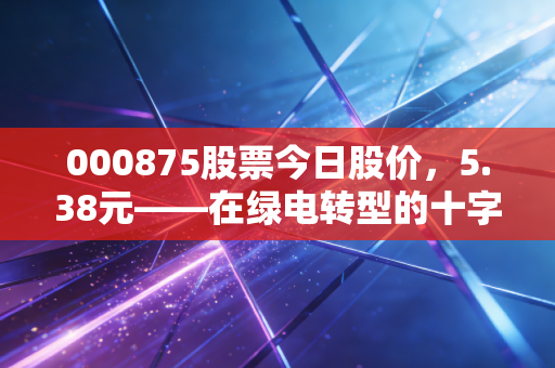 000875股票今日股价,5.38元——在绿电转型的十字路口,吉电股份是稳健压舱石还是被低估的潜力股?
