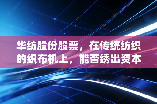 华纺股份股票,在传统纺织的织布机上,能否绣出资本市场的锦绣前程?