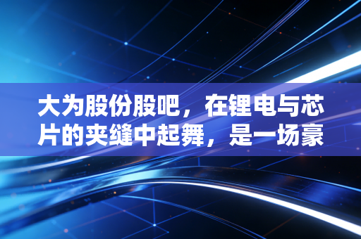 大为股份股吧，在锂电与芯片的夹缝中起舞，是一场豪赌还是价值回归？