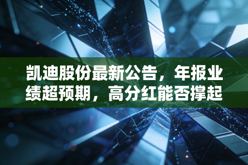 凯迪股份最新公告,年报业绩超预期,高分红能否撑起股价的脊梁?