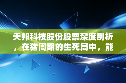 天邦科技股份股票深度剖析，在猪周期的生死局中，能否迎来涅槃重生？