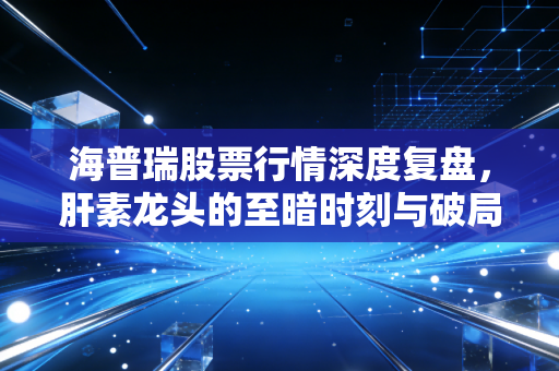 海普瑞股票行情深度复盘,肝素龙头的至暗时刻与破局曙光,我们还该持有吗?