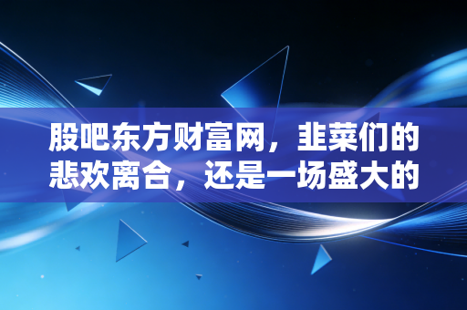股吧东方财富网,韭菜们的悲欢离合,还是一场盛大的行为金融学实验?