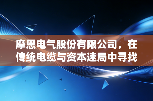 摩恩电气股份有限公司,在传统电缆与资本迷局中寻找平衡的艰难跋涉