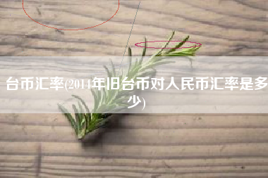 台币汇率(2014年旧台币对人民币汇率是多少)