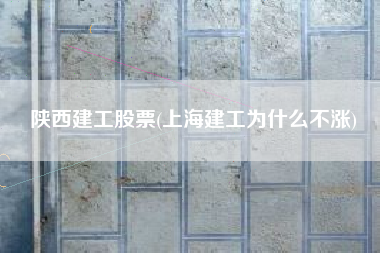 陕西建工股票(上海建工为什么不涨)