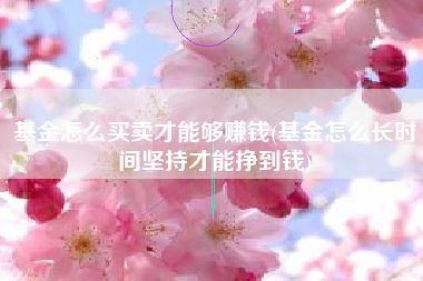 基金怎么买卖才能够赚钱(基金怎么长时间坚持才能挣到钱)