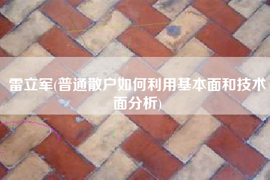 雷立军(普通散户如何利用基本面和技术面分析)