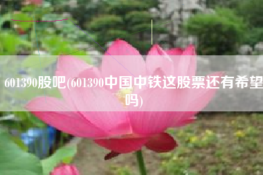 601390股吧(601390中国中铁这股票还有希望吗)