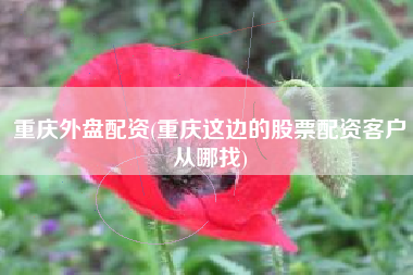 重庆外盘配资(重庆这边的股票配资客户从哪找)