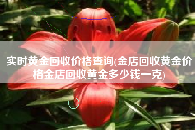 实时黄金回收价格查询(金店回收黄金价格金店回收黄金多少钱一克)