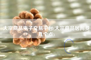 大宗商品电子交易平台(大宗商品居间费几个点)