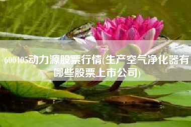 600405动力源股票行情(生产空气净化器有哪些股票上市公司)