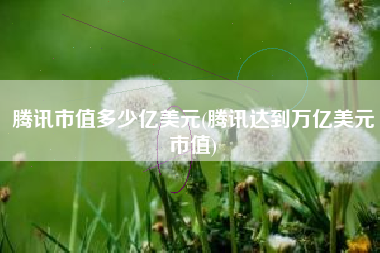 腾讯市值多少亿美元(腾讯达到万亿美元市值)