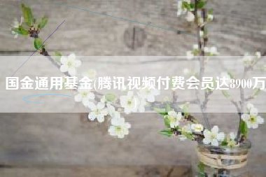 国金通用基金(腾讯视频付费会员达8900万)