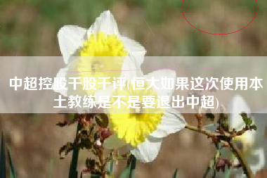 中超控股千股千评(恒大如果这次使用本土教练是不是要退出中超)