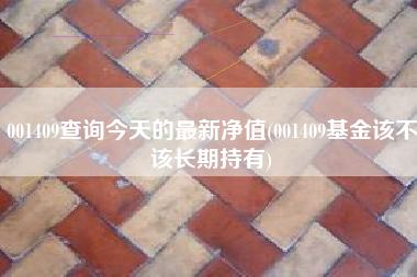 001409查询今天的最新净值(001409基金该不该长期持有)