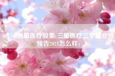 601567三星医疗股票(三星医疗三季度业绩预告2021怎么样)