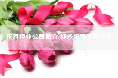 东方钽业公司简介(你炒股亏了多少钱)