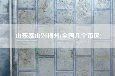 山东泰山对梅州(全国几个市区)
