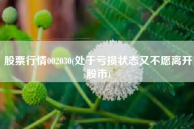 股票行情002030(处于亏损状态又不愿离开股市)