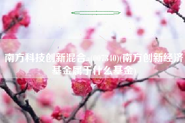 南方科技创新混合a(007340)(南方创新经济基金属于什么基金)