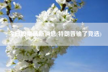 今日股票最新消息(特朗普输了竞选)