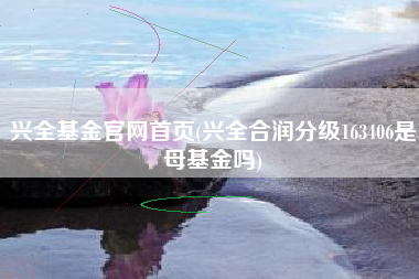 兴全基金官网首页(兴全合润分级163406是母基金吗)
