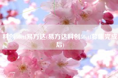 科创50etf易方达(易方达科创50etf募集完成后)
