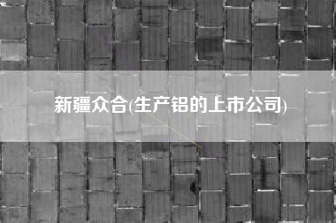 新疆众合(生产铝的上市公司)