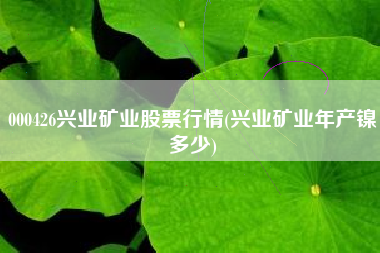 000426兴业矿业股票行情(兴业矿业年产镍多少)