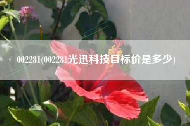 002281(002281光迅科技目标价是多少)