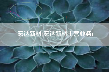 宏达新材(宏达新材主营业务)