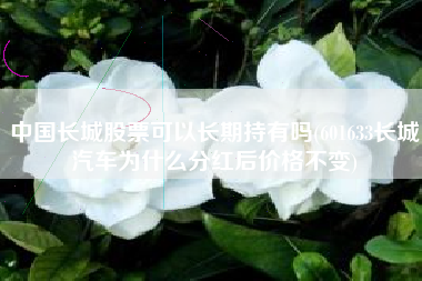 中国长城股票可以长期持有吗(601633长城汽车为什么分红后价格不变)