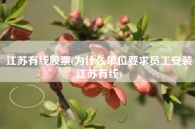 江苏有线股票(为什么单位要求员工安装江苏有线)