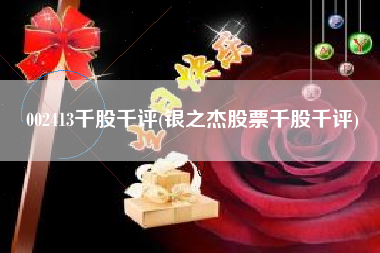 002413千股千评(银之杰股票千股千评)