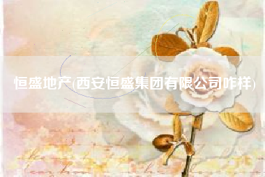 恒盛地产(西安恒盛集团有限公司咋样)