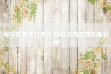 华安宏利混合基金(华安宏利赎回到帐时间)