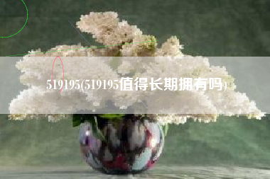 519195(519195值得长期拥有吗)