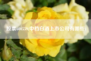 股票600559(中档白酒上市公司有哪些)