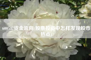 600547资金流向(股票投资中怎样发现股市热点)