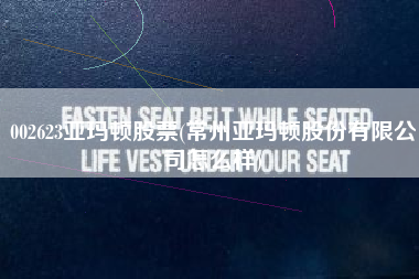 002623亚玛顿股票(常州亚玛顿股份有限公司怎么样)