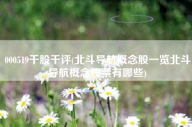 000519千股千评(北斗导航概念股一览北斗导航概念股票有哪些)