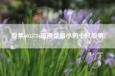 详细阅读:股票603578(流通盘最小的十只股票) 股票603578(流通盘最小的十只股票)